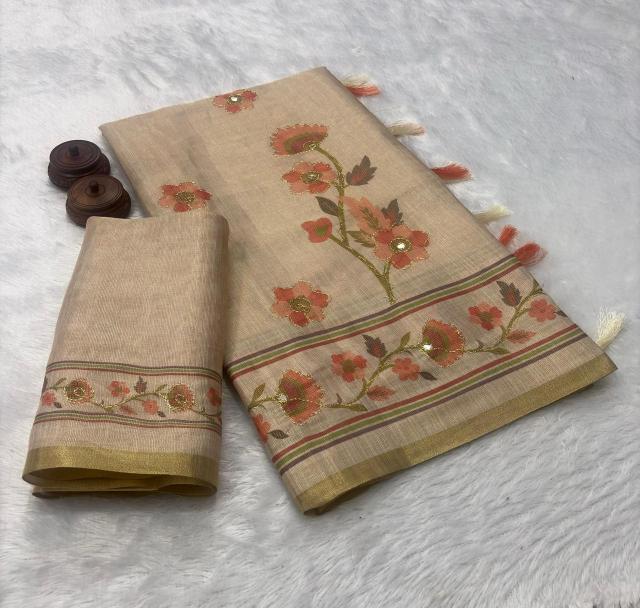 Vastrangan ikkat style print saree whole sale